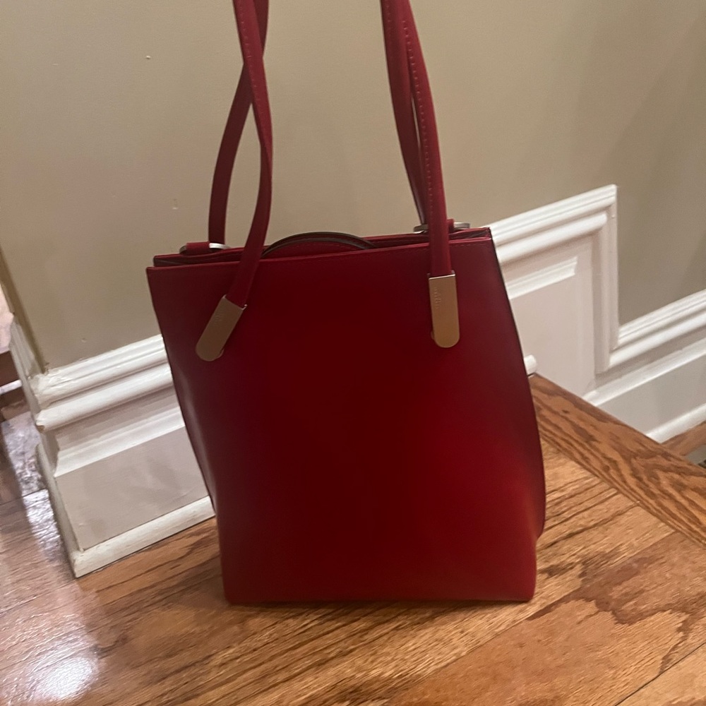 Frederic Paris red tote backpack